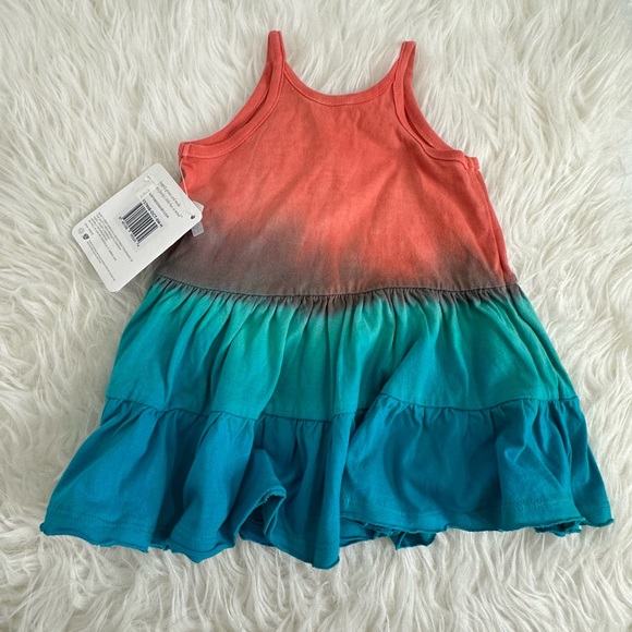 NWT Burt’s Bees Baby Dip Dye Dress Size 3-6M - Picture 7 of 8
